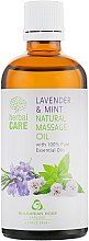 Масло для массажа "Лаванда и мята" - Bulgarian Rose Herbal Care Natural Massage Oil — фото N1