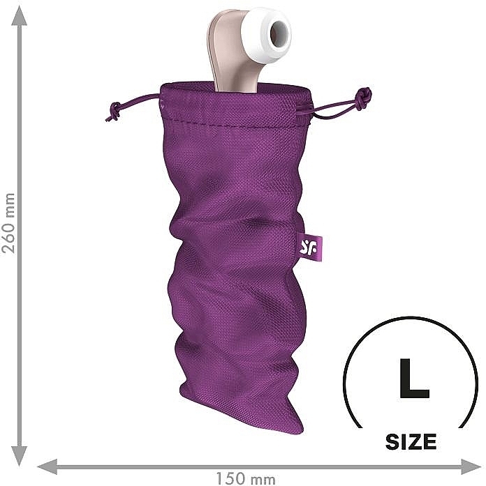 Мішечок для зберігання секс-іграшок, фіолетовий, Size L - Satisfyer Treasure Bag Violet — фото N2