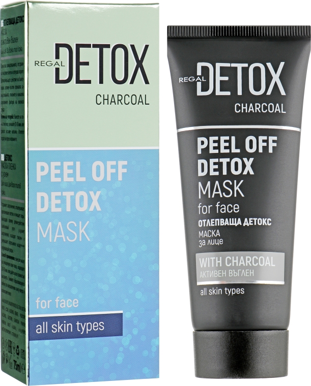 Детокс маска-плівка з вугіллям для обличчя - Regal Detox Peel Off Detox Mask — фото N1
