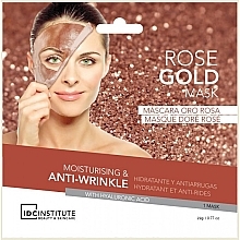 Парфумерія, косметика Зволожувальна маска проти зморщок - IDC Institute Rose Gold Mask