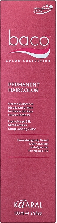 УЦІНКА  Фарба для волосся - Kaaral Baco Hair Color-Dye * — фото N3