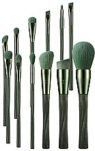 Парфумерія, косметика Набір пензлів для макіяжу, 12 шт. - Eigshow Ecopro Series Tea Makeup Brush Kit