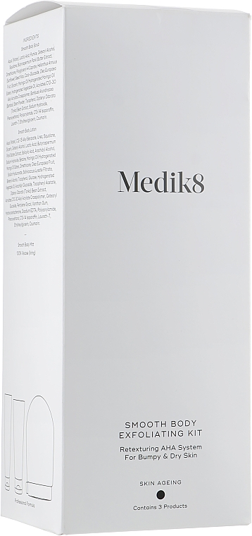 Набір - Medik8 Smooth Body Exfoliating Kit (scr/150ml + lot/200ml + glove) — фото N1