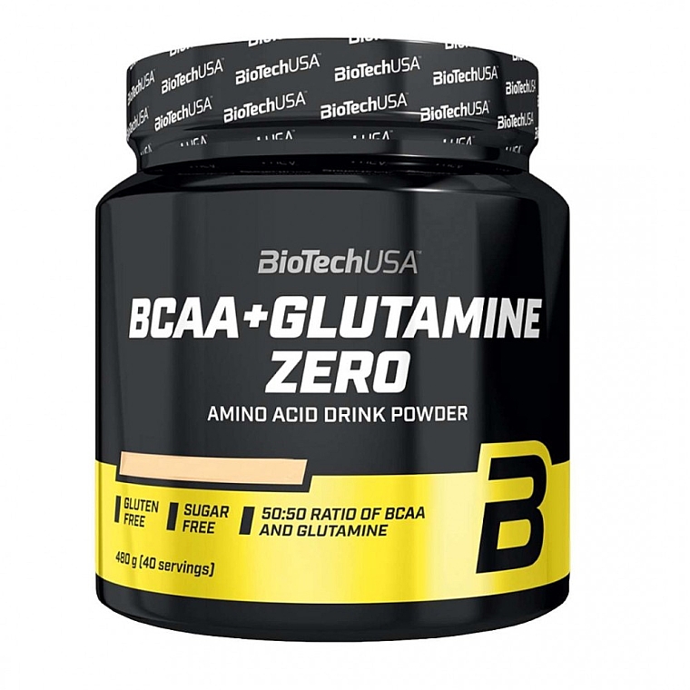 Комплекс аминокислот и глютамина в порошке "Апельсин" - BioTechUSA BCAA + Glutamine Zero Orange Amino Acid Drink Powder — фото N1