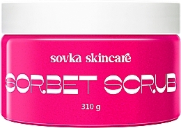 Скраб для тіла "Полуниця" - Sovka Skincare Sorbet Scrub Young Strawberry — фото N1