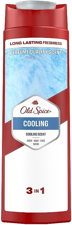 Шампунь-гель для душа 3в1 "Леденящий" - Old Spice Hair&Body&Face Cooling — фото N1