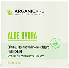 Парфумерія, косметика Нічний крем для обличчя - Arganicare Aloe Hydra Night Cream