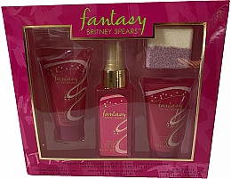 Парфумерія, косметика Britney Spears Fantasy - Набір (sh/gel/50ml + hair/mist/100ml + b/c/50ml + soap/75g)