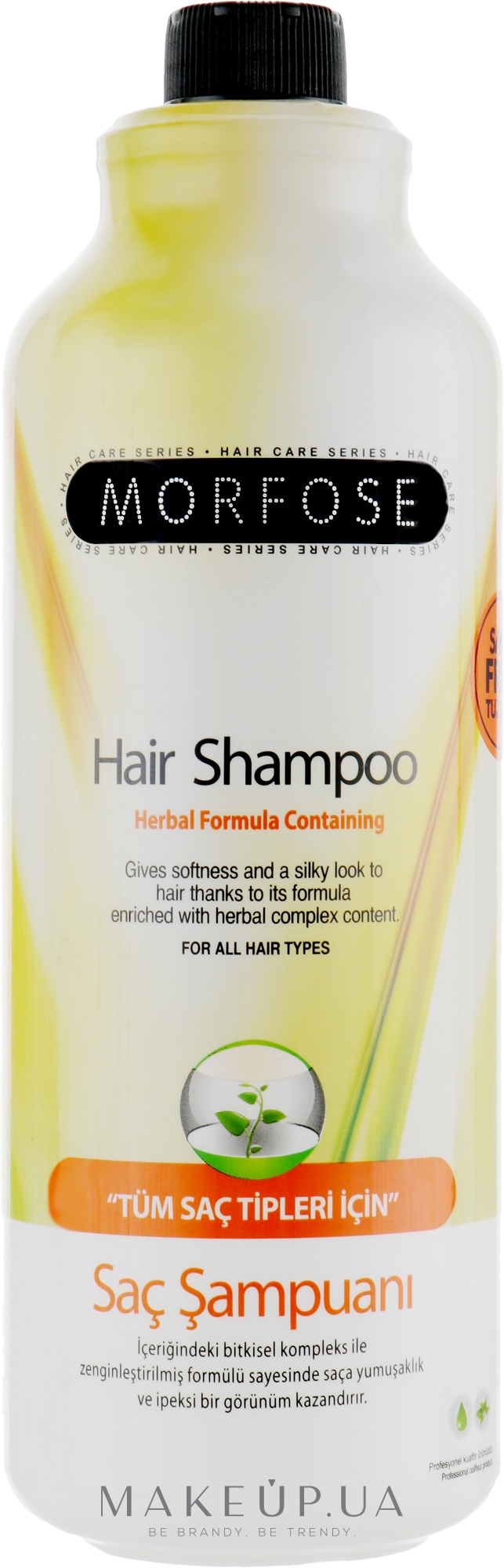 Шампунь для волос на травах - Morfose Herbal Salt Free Hair Shampoo — фото 1000ml