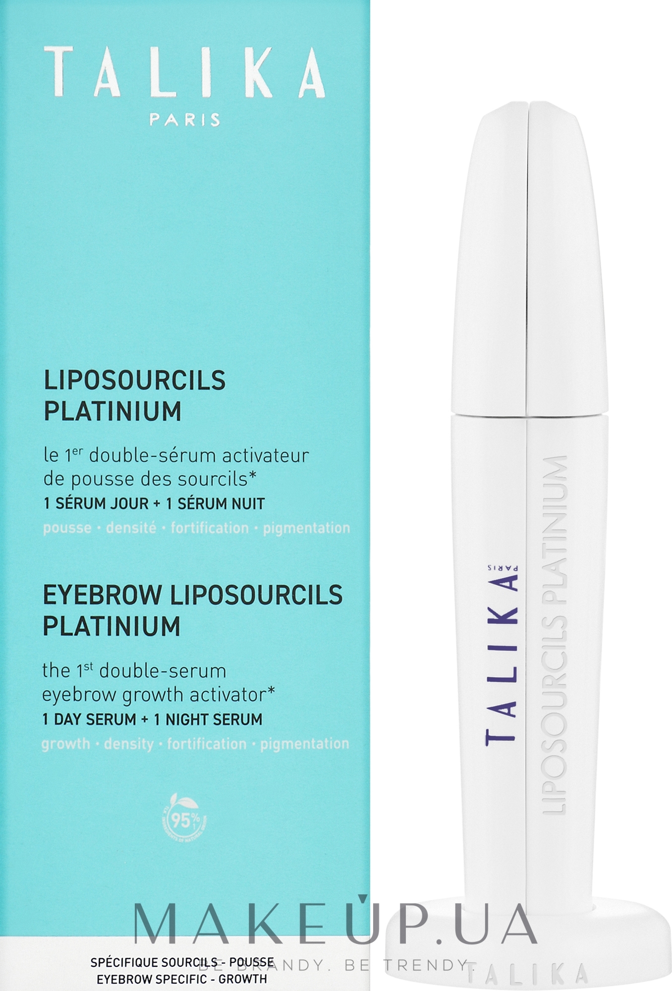 Talika Liposourcils Platinum Double Eyebrow Serum - Двойная сыворотка для бровей — фото 2x8.5ml