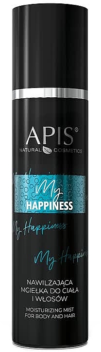 Зволожувальний спрей для тіла та волосся - APIS Professional My Happiness Moisturising Body And Hair Mist — фото N1