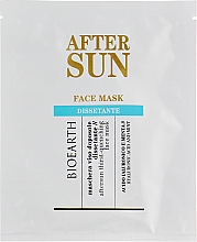 Парфумерія, косметика Маска для обличчя "Заспокійлива" - Bioearth Sun After Sun Face Mask