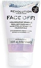 Духи, Парфюмерия, косметика Пилинг-маска для лица - Revolution Skincare Face Off! Holographic Sparkle Peel Off Face Mask