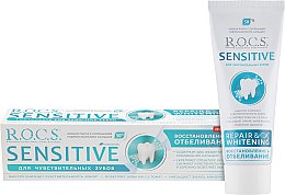Парфумерія, косметика Зубна паста - R. O. C. S Sensitive Repair & Whitening