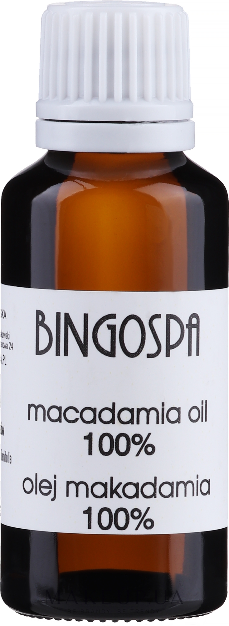 Масло с экстрактом макадамии - BingoSpa 100% Macadamia Oil — фото 30ml