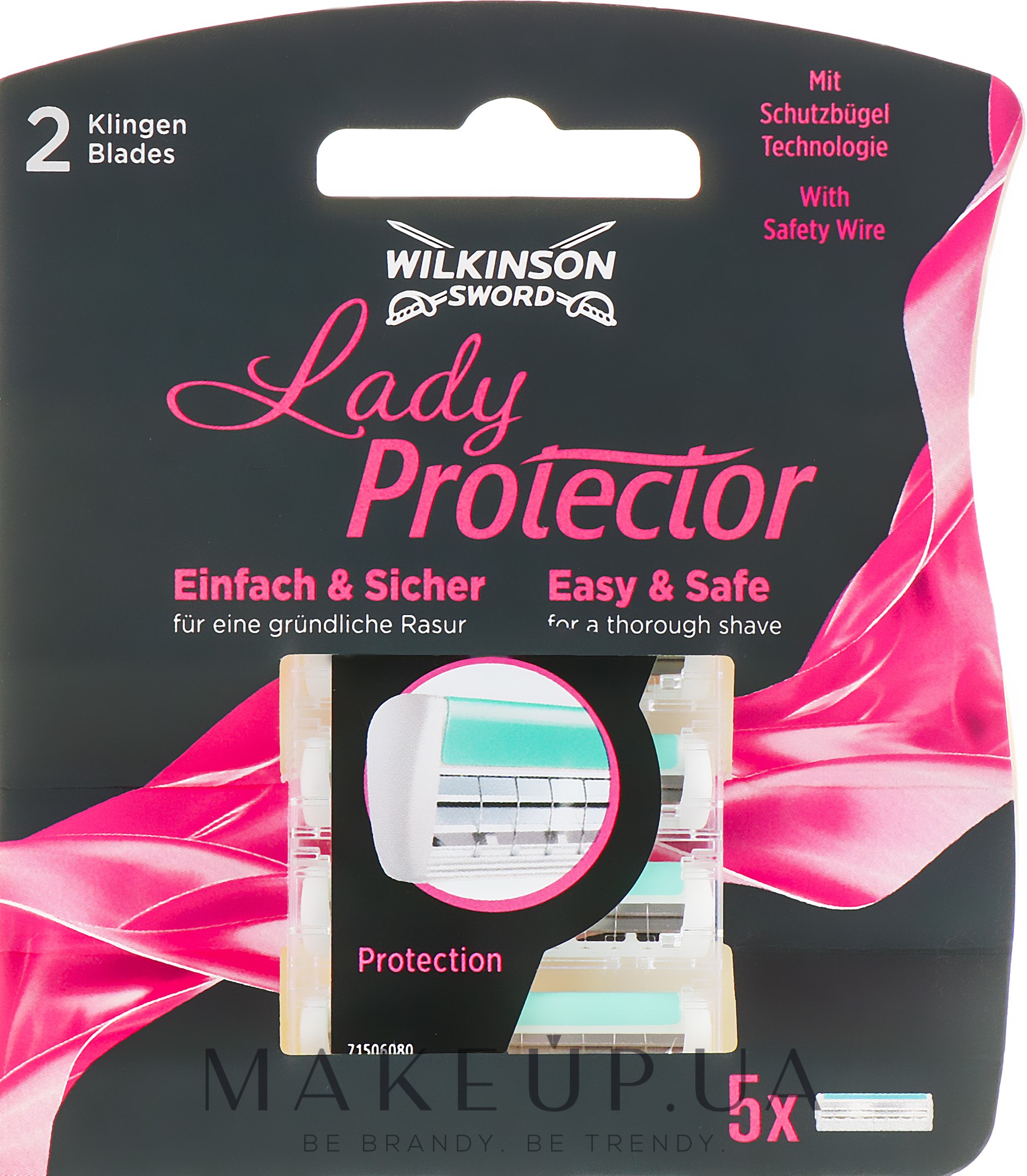 Сменные кассеты для бритья, 5шт. - Wilkinson Sword Lady Protector — фото 5шт
