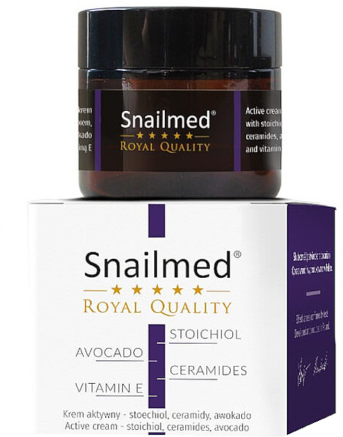 Активний крем проти зморщок для чоловіків - Snailmed Royal Quality Active Cream — фото N2