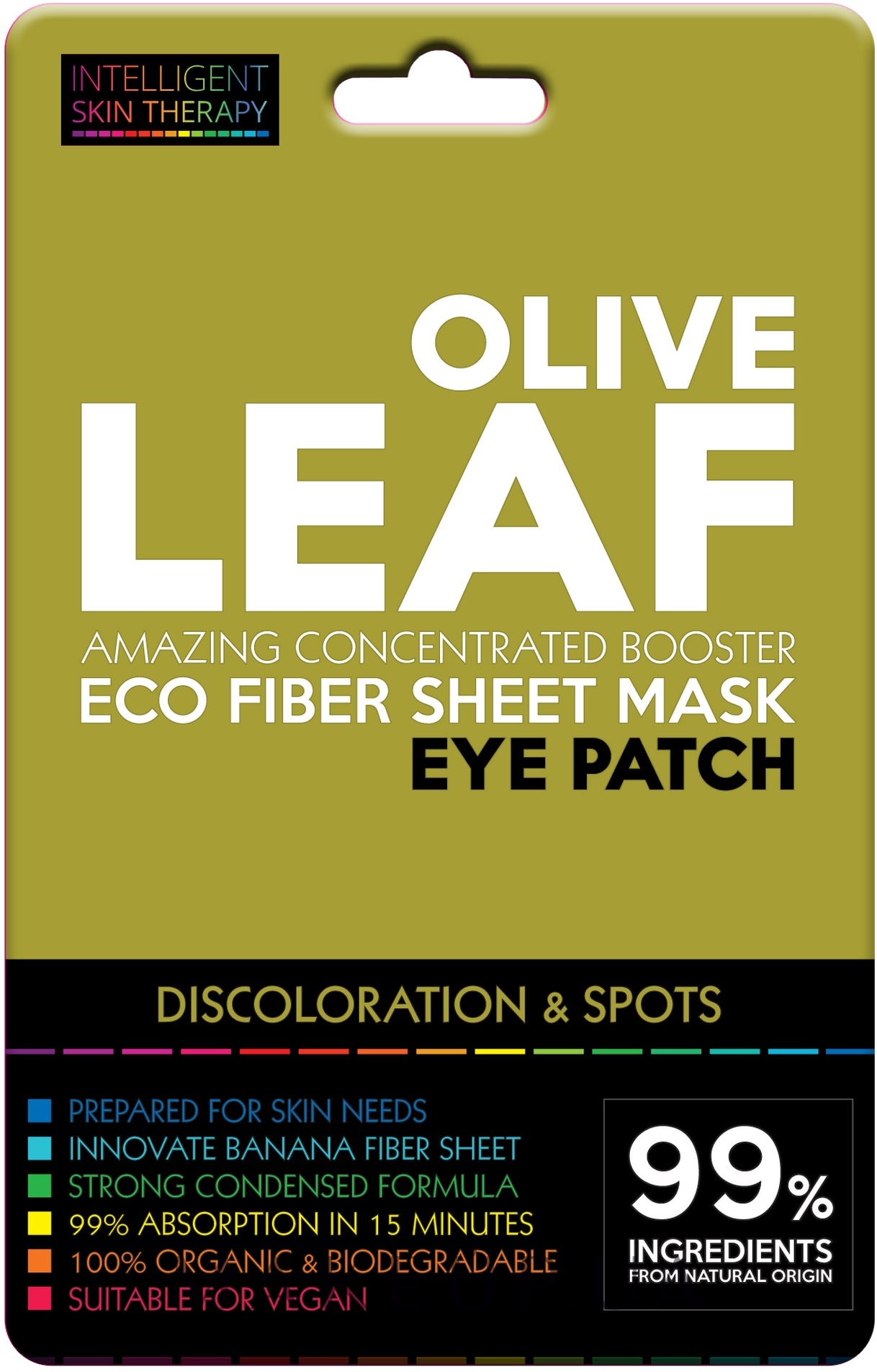 Патчі для очей - Beauty Face IST Dark Circles & Spots Eye Patch Olive Leaf — фото 2шт