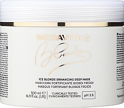 Маска для холодних відтінків блонду - Medavita Blondie Ice Blonde Enhancing Deep Mask — фото N4