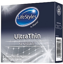 Парфумерія, косметика Презервативи, 3 шт. - LifeStyles Ultrathin