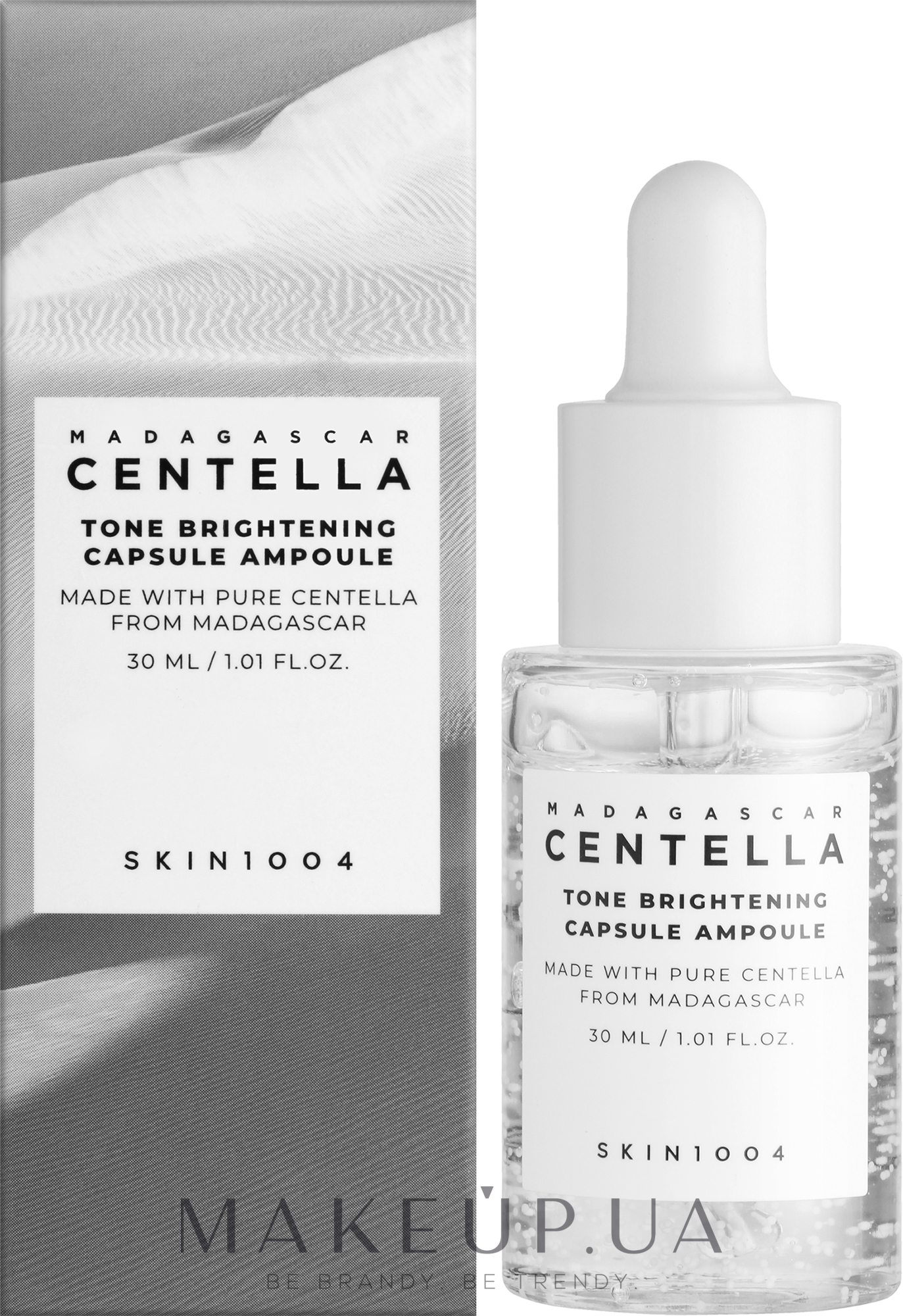 Осветляющая ампула с экстрактом центеллы и ниацинамидом - Skin1004 Madagascar Centella Tone Brightening Capsule Ampoule — фото 30ml