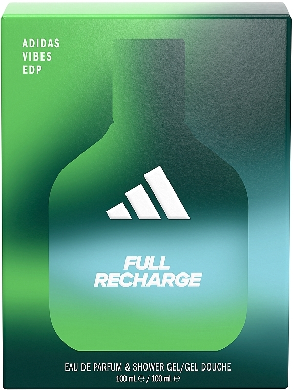 Adidas Vibes Full Recharge - Набір (edp/100ml + sh/gel/100ml) — фото N2