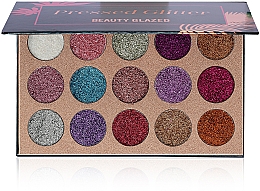 Духи, Парфюмерия, косметика Палетка глиттеров - Beauty Glazed Pressed Glitter 15 Extremely Tiny Glitter Eyeshadow Palette