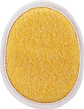 Спонж для вмивання з люфи, жовтий - RedRings Loofah Face Pad — фото N1
