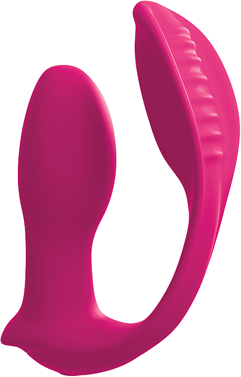 Вібростимулятор з подвійним впливом і пультом, рожевий - PipeDream Threesome Double Ecstasy Pink — фото N4