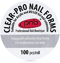 Форма для моделювання нігтів, прозора - PNB Clear-Pro — фото N2