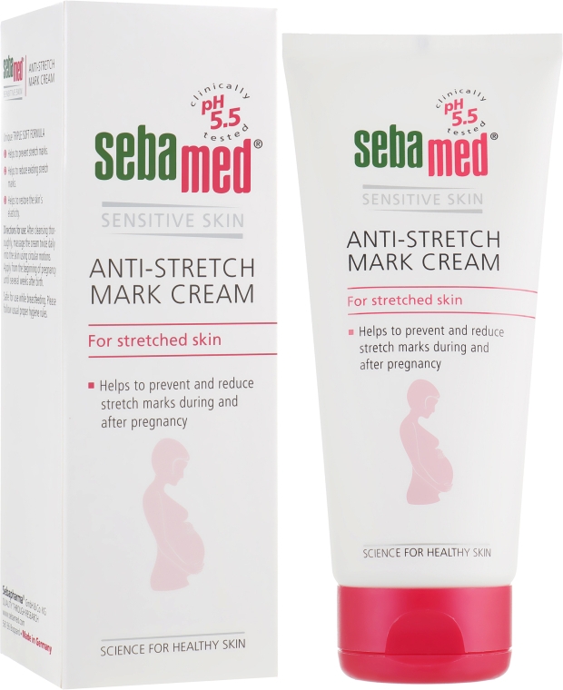 Крем для тела для предупреждения и уменьшения растяжек - Sebamed Sensitive Skin Anti-Stretch Mark Cream