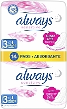 Гігієнічні прокладки, 14 шт. - Always Sensitive Ultra Night — фото N2