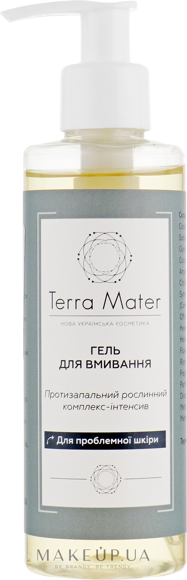 Гель для умывания проблемной кожи лица - Terra Mater Facial Skin Wash Gel — фото 200ml