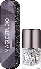 Набір - Magic Studio Black Crystal Mini Nail Set (nail/polish/3.2ml + nail/file/2pcs) — фото N2
