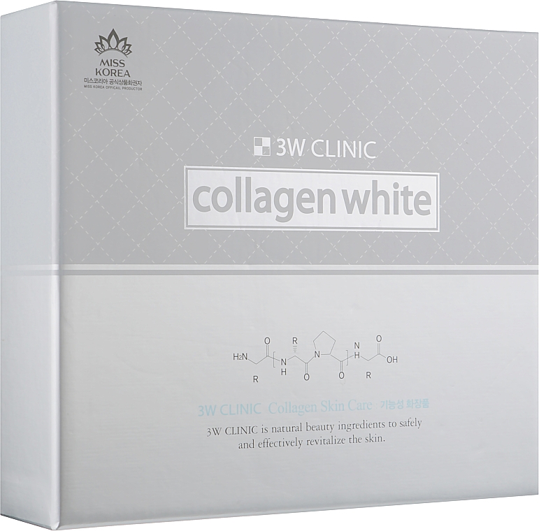 Набір освітлювальний для догляду за обличчям, 5 продуктів - 3W Clinic Collagen White Skin Care Items — фото N1