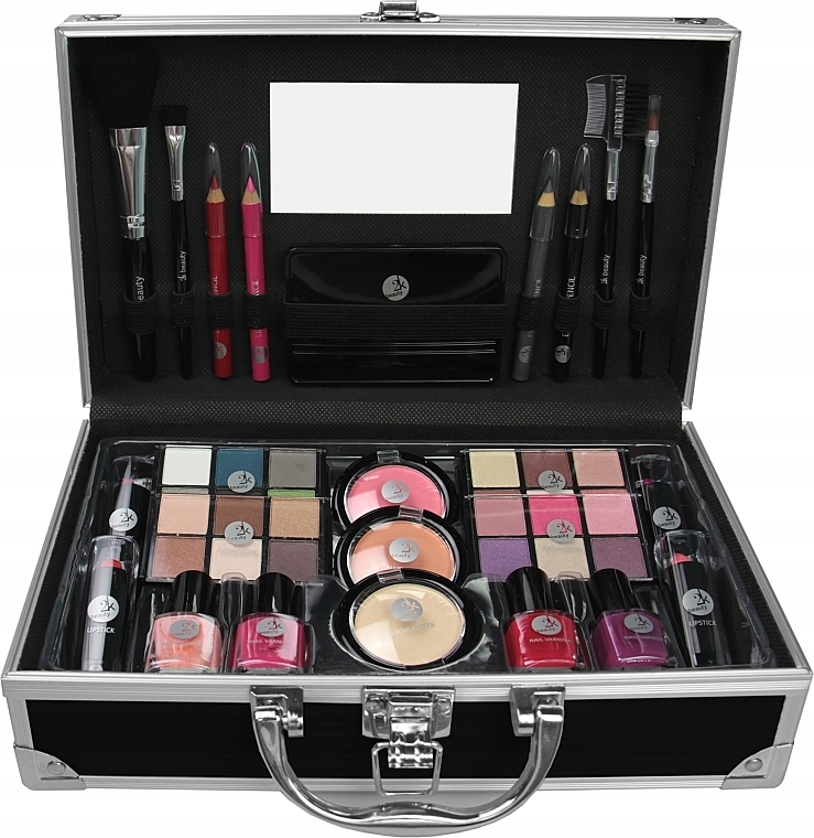 Б'юті-кейс, чорний - Cosmetic 2K Fabulous Beauty Train Case Black — фото N4