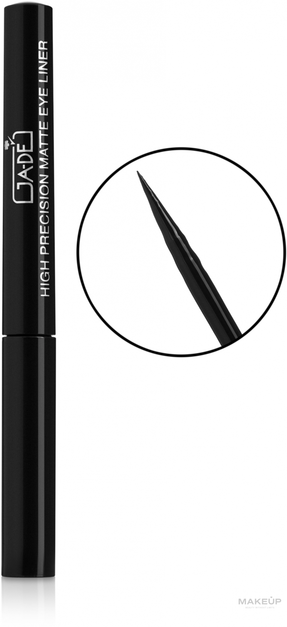 Підводка для очей з матовим фінішем - Ga-De High Precision Matte Eyeliner  — фото True Black