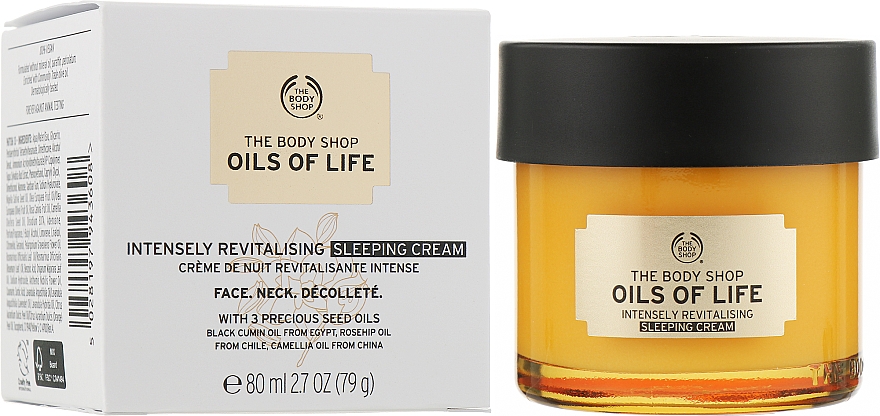 Ночной восстанавливающий крем для лица - The Body Shop Oils of Life Sleeping Cream — фото N2