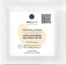 Духи, Парфюмерия, косметика Защитный крем для лица - Surgene Anti-Pollution Urban Protection Day Cream SPF 30 (пробник)