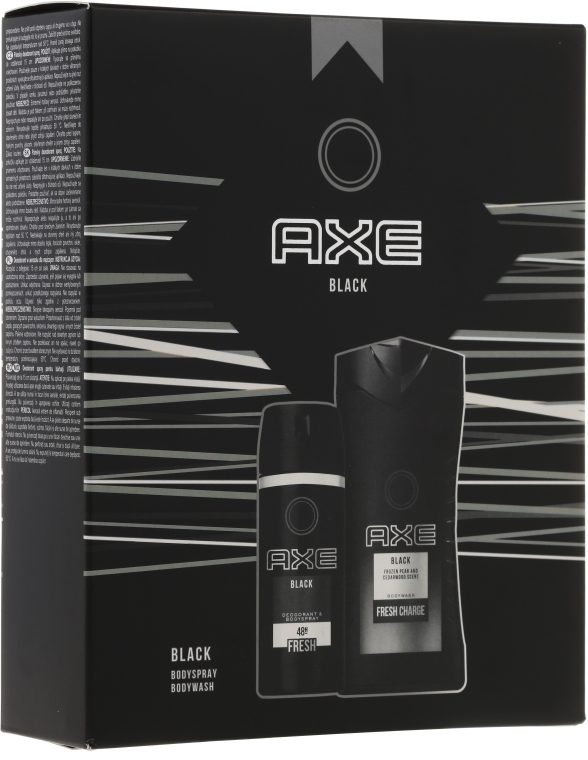 Набір - Axe Black (sh/gel/250ml + deo/150ml) — фото N1