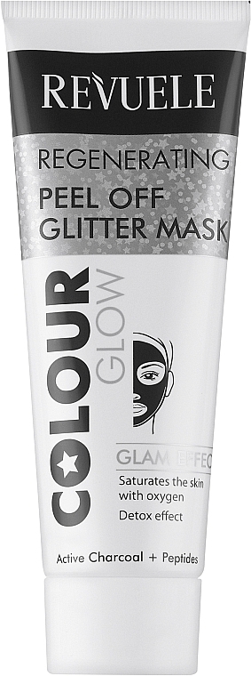 Маска-плівка для обличчя "Відновлювальна" - Revuele Color Glow Glitter Mask Pell-Off Regenerating — фото N1