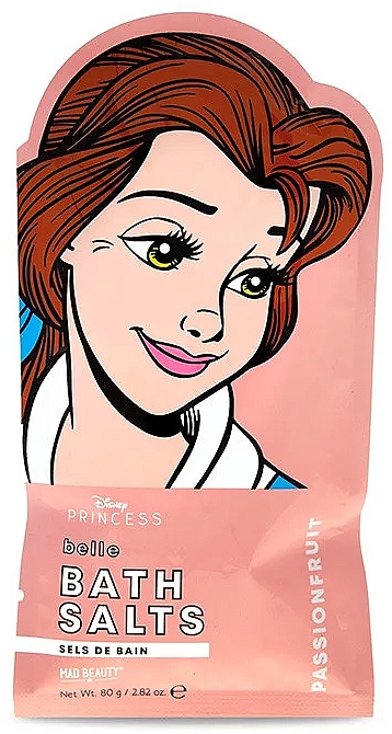 Соль для ванны с ароматом маракуйи "Белль" - Mad Beauty Disney POP Princess Belle Bath Salts — фото N1