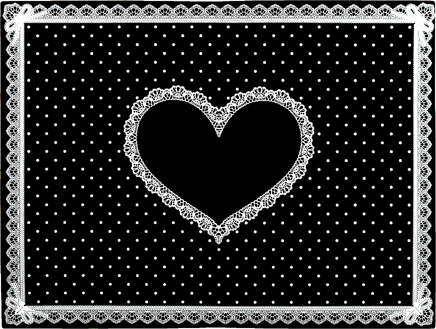 Силиконовый коврик "Сердце", черный - Elisium — фото N1