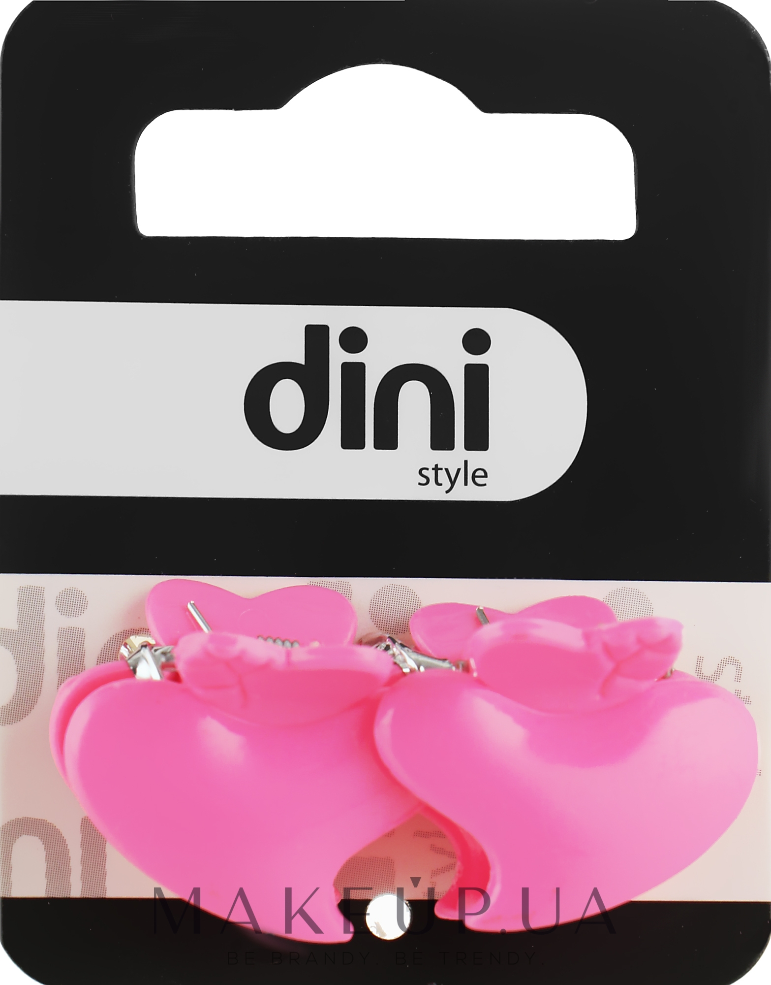 Крабик "Серце", PZ-898, рожевий - Dini Style — фото 2шт