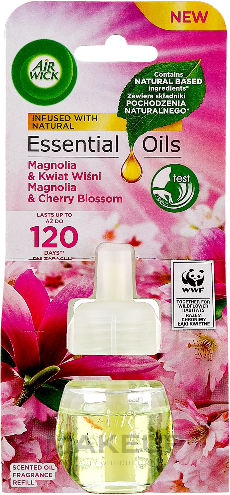 Сменный блок к освежителю воздуха "Магнолия и вишневый цвет" - Air Wick Essential Oils Electric Magnolia And Cherry Blossom — фото 19ml
