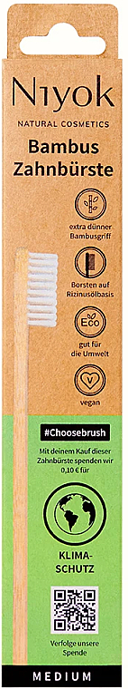 Бамбукова зубна щітка "Захист клімату" - Niyok Adult Toothbrush Choosebrush — фото N1