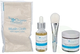 Набір - The Organic Pharmacy Intense Moisture Boost (ser/30ml + mask/60ml + towel + brush) — фото N2