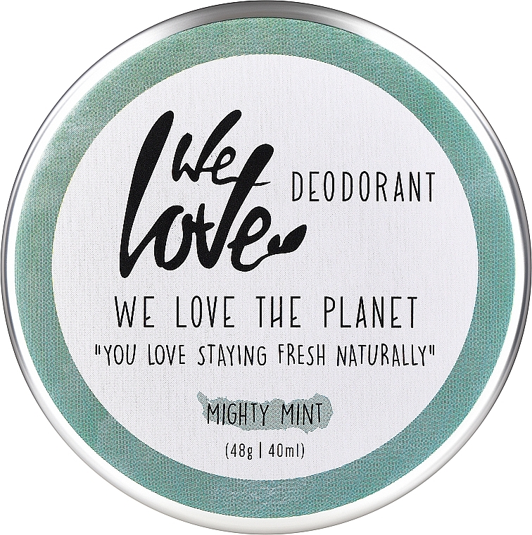 Натуральный кремовый дезодорант "Мята" - We Love The Planet Mighty Mint Cream Deodorant