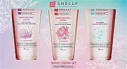 Парфумерія, косметика Набір кремів для рук - Shelly Hand Cream Set (h/cr/3x45ml)