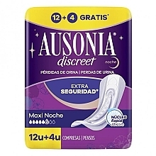 Прокладки нічні, урологічні, 16 шт. - Ausonia Discreet Maxi Night — фото N1